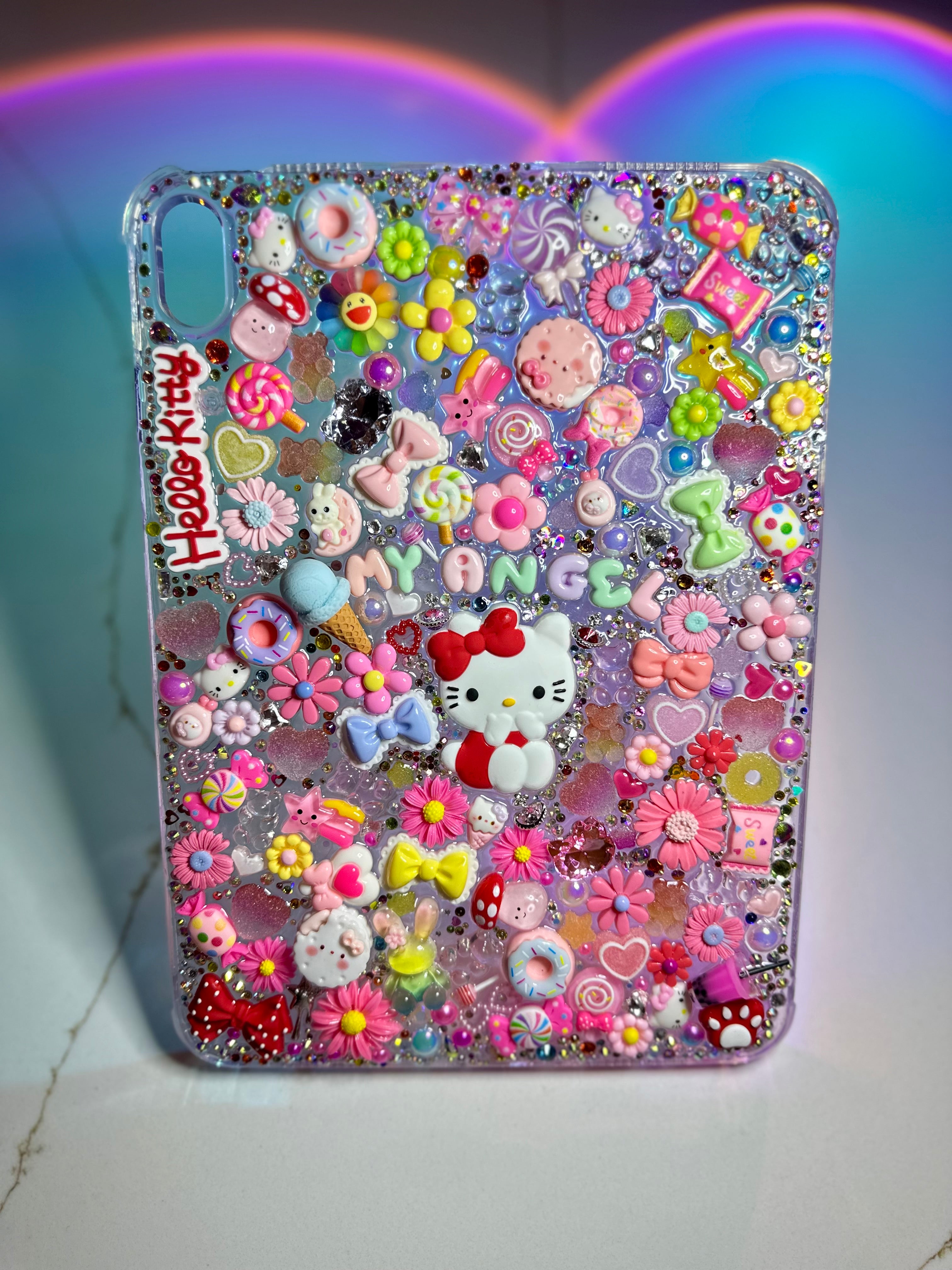 Hello Hello Miss Kitty- Junk iPad Case - @ArtByFur🎨
